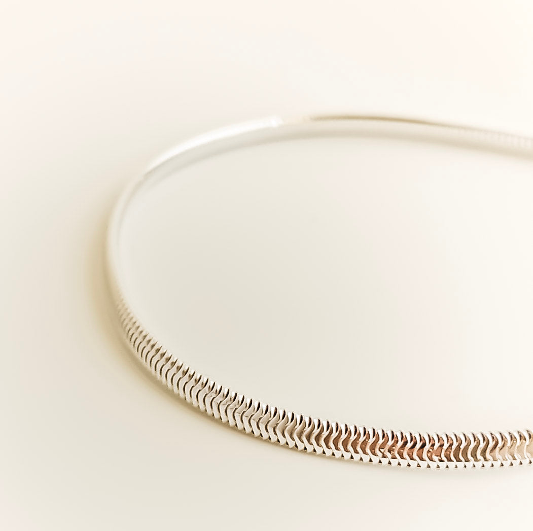 Herringbone Chain Bracelet - 925 sterling silver bracelet by OJA Silver
