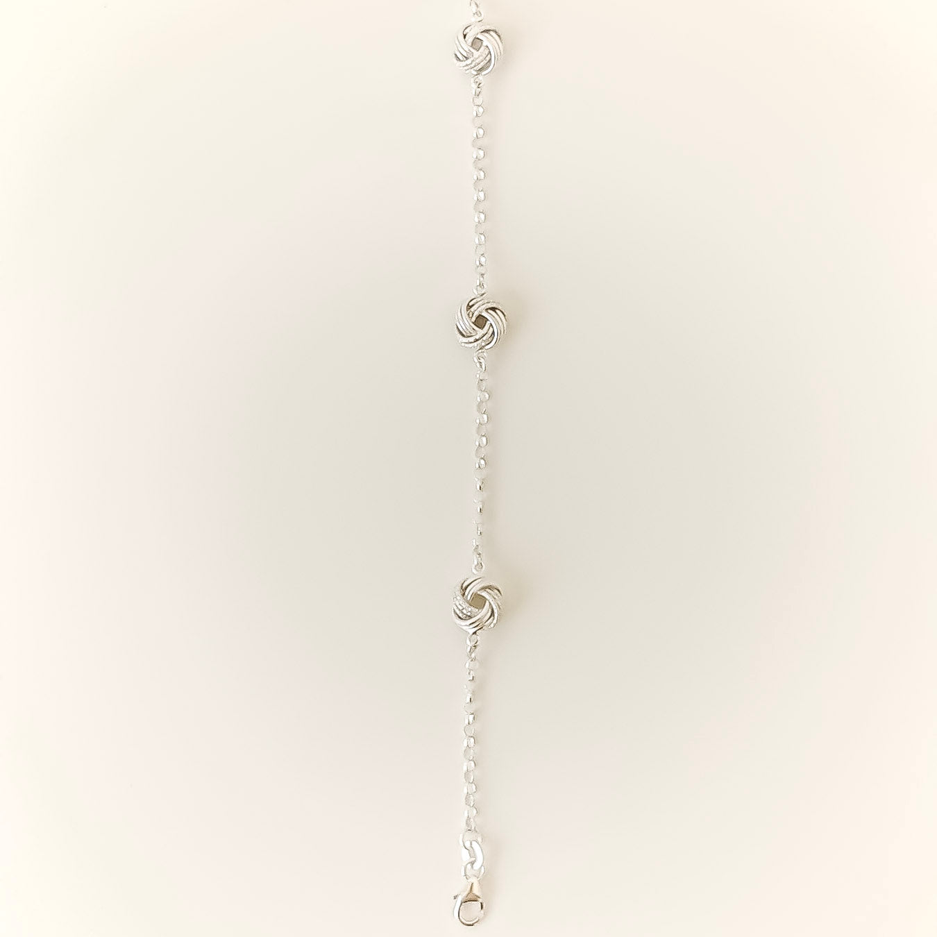 Woven Silver Bracelet - 925 silver bracelet on skin