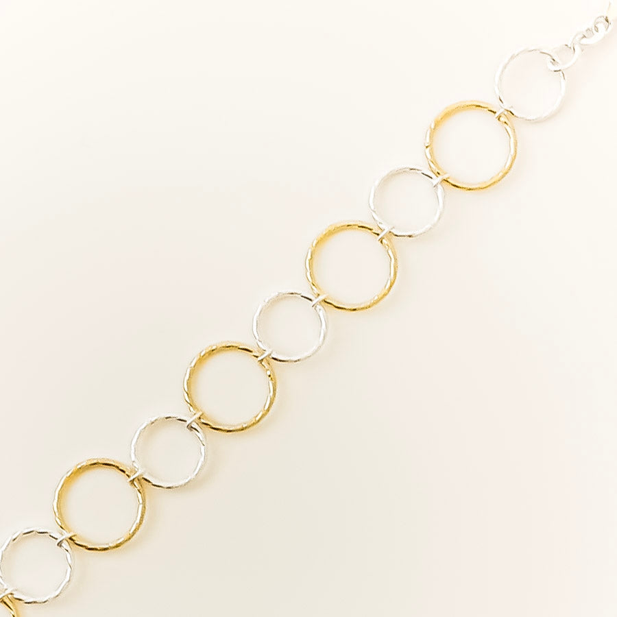 Ring Link Bracelet lifestyle - sterling silver bracelet OJA Silver