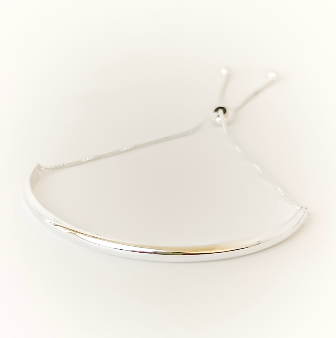 Curved Bar Bracelet - 925 sterling silver bracelet by OJA Silver