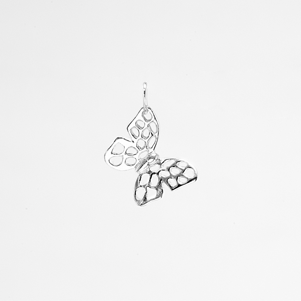 Silver butterfly charm