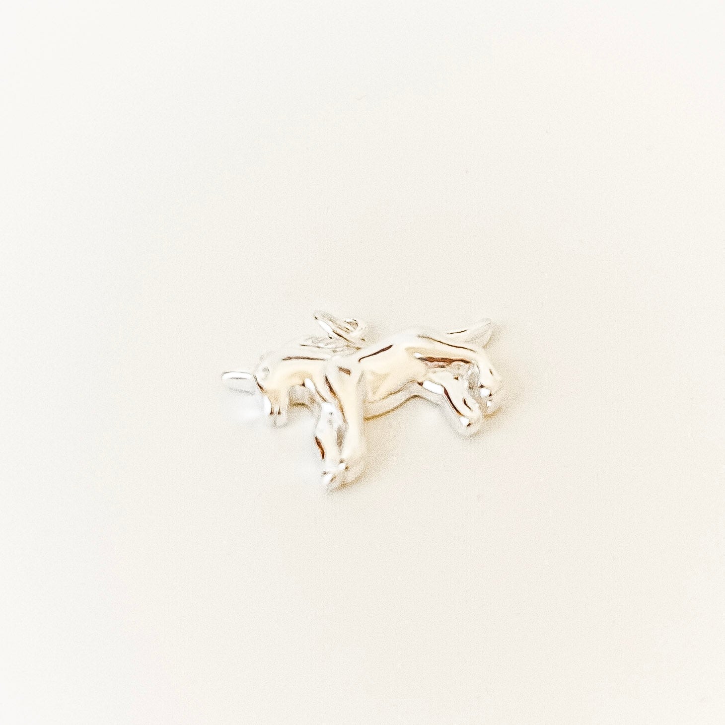 The Horse Charm - sterling silver charm flatlay