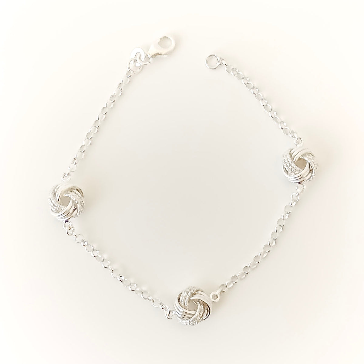 Woven Silver Bracelet - 925 sterling silver bracelet by OJA Silver
