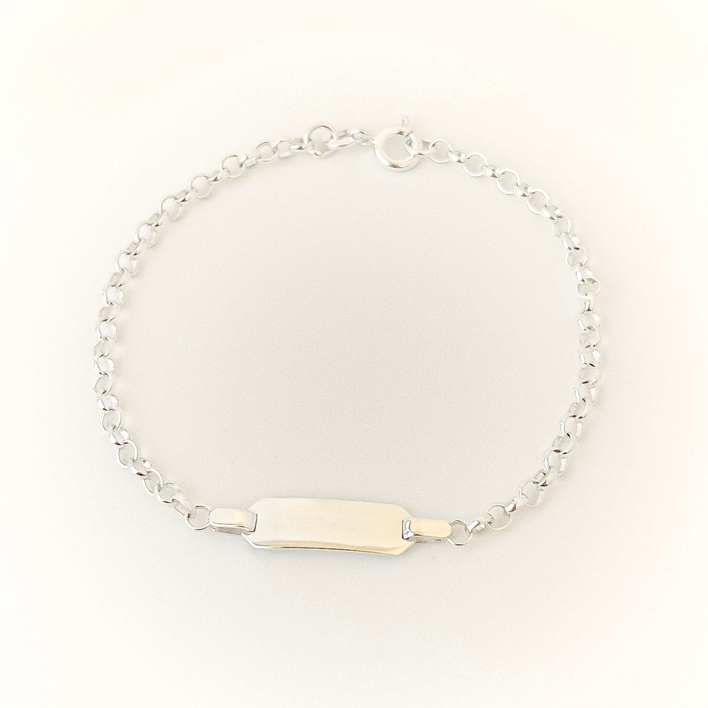 Anchor Bar Bracelet - sterling silver bracelet flatlay