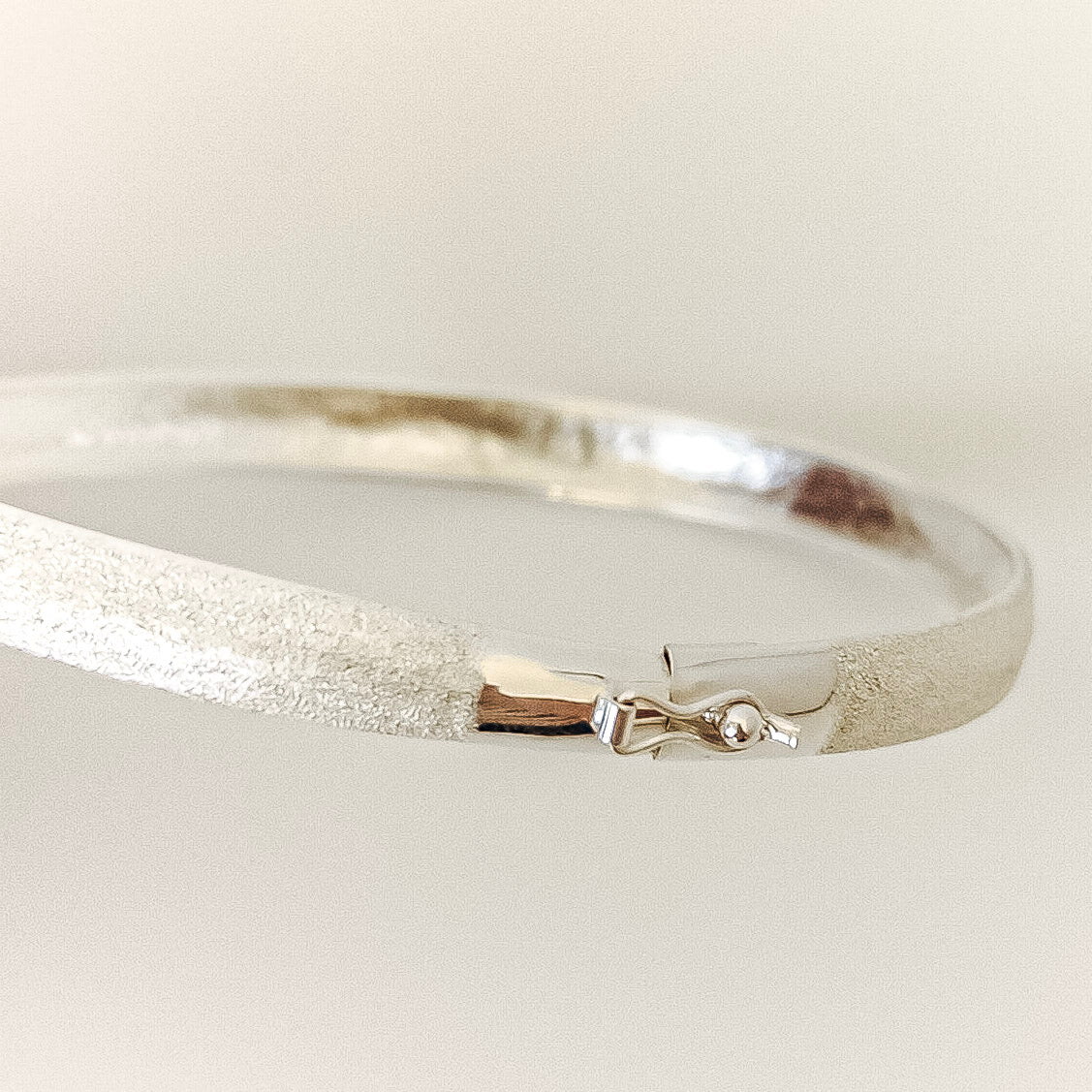 Brushed Silver Bracelet lifestyle - sterling silver bracelet OJA Silver