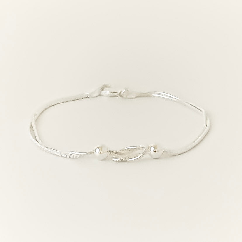 Twist Bead Bracelet - OJA Silver 925 sterling silver bracelet