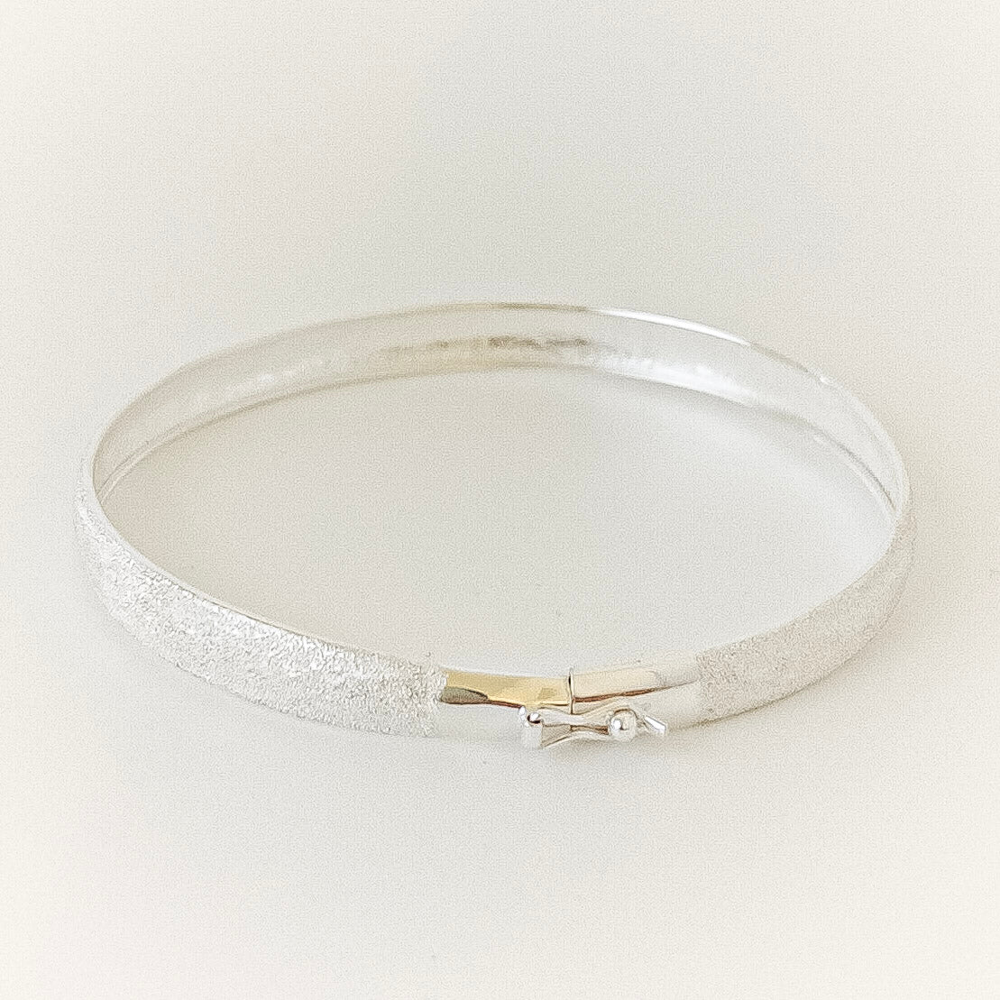 Brushed Silver Bracelet - handcrafted sterling silver bracelet